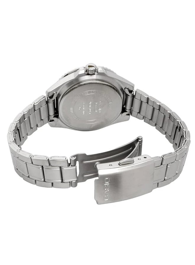 CASIO Analog Quartz Black Dial Stainless Steel Unisex Watch MDV-10D-1A3VDF - Image 4